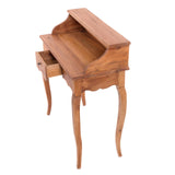 DESIGN DELIGHTS Napoléon en bois massif vintage - 80 x 92 x 40 cm (l x H x P) - Acajou - Style shabby - Bureau de style colonial - Couleur : 08 miel ciré