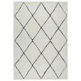 the carpet Bahar Shaggy Tapis de Salon élégant à Poils Longs, Doux et Facile d'entretien, crème/Noir, 160 x 230 cm
