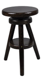 Magnetic Mobel Tabouret à vis Solide Petit déjeuner Cuisine Nouveau hêtre (Noyer)