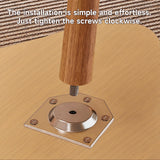 lcvtos Table Basse Moderne en Bois Massif, Petite Table à Thé Ovale avec Pieds Stables, Design Minimaliste, Plateau Épais en MDF avec Surface Résistante aux Rayures, pour Salon (Bois Naturel)