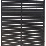 casa.pro Cloison de Séparation Intérieur Paravent Séparateur de Pièce Design Moderne pour Délimiter Différentes Espaces avec Motif Décoratif Salon Séjour Bureau Acier Galvanisé 200 x 100 x 50 cm Noir
