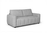 DecoInParis Canapé Convertible Express 3 Places en Tissu Gris ISANDRO