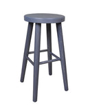 Magnetic Mobel Tabouret en Bois Solide Petit déjeuner pub Bar Cuisine Nouveau hêtre 60 cm (Gris)