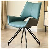 ZTGL Ensemble de 1, 2, 4 ou 6 Chaises de Salle à Manger Pivotantes à 360°, Chaises de Cuisine Modernes, Fauteuil d'Appoint en Cuir, Chaise d'Appoint Pivotante à 360°,A,(1 PCS)