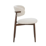 Criks Celia Lot de 2 chaises Beige noyer