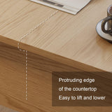 SCBTGKLN Table Basse à Plateau Relevable en Bois, Table D'appoint Mobile, avec roulettes et Compartiment Caché, Table Basse Relevable, Meubles de Salon for Petits Espaces(White)