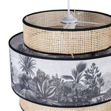 marque Ostaria Suspension cannage et Tissu Ombrage D40