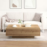 vidaXL Table Basse Artisan en chêne 100x100x31 cm en Bois transformé