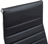 CLP Chaise de Bureau Ergonomique Kolumbus en Cuir véritable, réglable en Hauteur en continu, Charge maximale 150 kg, Couleur:Noir