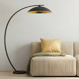 Lindby Lampadaire Emilienne (Moderne) en Noir Métal e. a. pour Salon & Salle à manger (1 lampe,à E27), arqué lampadaire arc lampe sur pied de salon