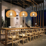 Suspension en bois créative Journal simplifié Abat-jour Plafonnier Lustre Plafonnier Luminaire Suspendu Pour Salle À Manger, Salon, Chambre, Modèle 2