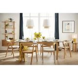 Miliboo Table à Manger Extensible rectangulaire Bois frêne L160-210 cm BONAVISTA