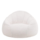 Icon Riviera Pouf Sherpa, Pouf Poire avec Remplissage, Fauteuil Salon Confortable, Fauteuil Chambre, Meuble Salon, Decoration Chambre, Crème