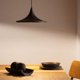 LEDKIA LIGHTING - Suspension Métal Presley | Design Japonais Inspiré | Douille E27 | Câble Réglable en Hauteur | Aluminium Résistant, Doré