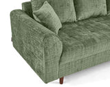 Lisa Design Rune - canapé Droit 3 Places en Velours texturé