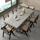 Table rectangulaire en bois – Meuble moderne de style industriel pour salle à manger ou cuisine