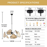 LJYKBFL Suspension Boho, Lustre en rotin, 10 Feuilles de Ferme tissées à la Main, luminaire Suspendu rétro au Plafond, Lustre Suspendu pour Salon, Chambre à Coucher, Salle à Manger, Cuisine