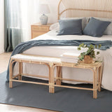 Banc Saro en Rotin Naturel Tressé à la Main, Fonctionnel et Polyvalent, Idéal pour Le Salon, l'Entrée ou la Chambre. Artisanal et Unique.
