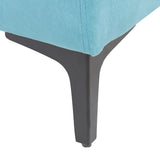 Beliani Canapé Fixe 3 Places Revêtu en Velours Bleu de Qualité Un Design Tendance Idéal pour Salon Vintage Rétro et Glamour