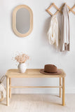 SKLUM Banc en rotin et Bois Riolut Marron Naturel