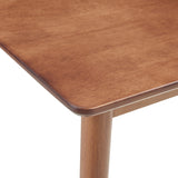[en.casa] Table de Salle à Manger Rectangulaire pour 4-6 Personnes Moderne Excellente Stabilité Assemblage Simple Cuisine Salon Bois d'Hévéa 120 x 70 x 74 cm Effet Noyer