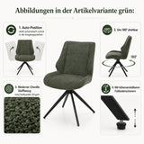 Mendler Lot de 2 chaises de Salle à Manger HWC-O48 Chenille (320g/m²) Oeko-Tex Bordeaux