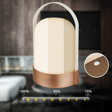 BRILONER - Lampe de table sans fil, variateur à 3 niveaux, fonction mémoire, ip44, câble de charge usb-c, salon à poser, lampe chevet, 14.5 x 13.5 x 24 cm, bronze métallique blanc