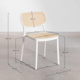 SKLUM Lot de 2 chaises de Salle à Manger empilables Omara -