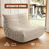 DUXMM Pouf Poire, Fauteuil de Salon Togo, canapé de Sol Confortable et Moelleux, Grand Pouf Poire en Mousse à mémoire de Forme, pour Chambre, Salon, Bureau ou détente Brown