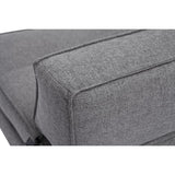 Miliboo Chauffeuse 1 Place Convertible en Tissu Gris Katy
