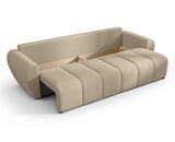 AXLIVING Malatya Big Canapé avec fonction couchage Canapé-lit Marron clair 246 cm