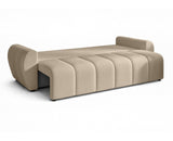 AXLIVING Malatya Big Canapé avec fonction couchage Canapé-lit Marron clair 246 cm