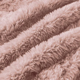 KOMHTOM Canapé Modulaire d'angle en Peluche, Canapé Profond Confortable Moderne pour Salon, Bureau, Rampe Courbée, 291 x 104 x 73cm (Rose)