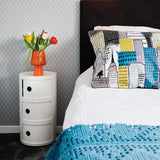 Kartell Componibili, Conteneur 2 éléments, Blanc, Base ronde