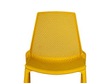METRO Professional Chaise de terrasse PAM, Polypropylène, 47 x 56 x 79 cm, Empilable, Jaune Moutarde (Jaune Moutarde)