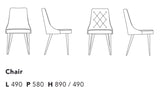 Homemania Chaise NA Nero, Lava