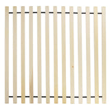 Beliani Lit à Baldaquin Minimaliste en Bois 160 x 200 cm Tête de Lit Rembourré Marron Clair Haillicourt