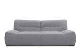 DOMO. Collection Canapé bohème, canapé 3 Places, Style bohème, canapé 3 Places, canapé rembourré, 224 x 109 x 81 cm (l x p x h), Gris foncé
