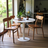 buybyroom Table Ronde Salle Manger Table a Manger Ronde Blanche für Küche, Esszimmer, Wohnzimmer und Büro für 2-4, 80cm, Blanc