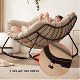 WNRLL Moderne Rocking Chair avec Haut Dossier, Rembourré Chaise Coulissante, Glider Chaise pour Salon/Chambre/Arrière-Cour/Balcon,2