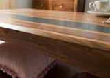 Ancona #201 Table Basse en Bois de sheesham - laqué/Brun foncé 115x60x45
