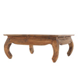 Design Delights Table opium East 80 - 80 x 80 x 35 cm (l x p x h) acajou massif - Table d'appoint en bois massif - Table basse - Couleur : 01 Vintage naturel