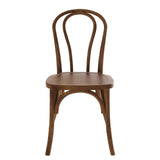 Oviala Lot de 2 chaises Style bistrot en Bois d'orme foncé