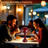 Lampe de table sans fil, lampe de chevet rechargeable à commande tactile et variable en 3 couleurs, lampe portable à pile en forme de champignon pour table de nuit, cuisine, bureau, décoration