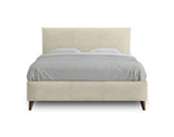 Best Mobilier - Botticelli - Cadre de lit - 160x200 - en Velours côtelé - Beige