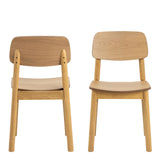Furniture To Go Lot de 2 chaises de Salle à Manger Barlow en chêne Mat