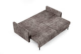 LIKMA Canapé 3 Places Mara 209 cm avec Fonction Lit et Coffre de Rangement, Canapé-Lit en Velours Vert Bouteille Fresh 13, Sofa Convertible Moderne, Couchage d'Appoint, Banquette