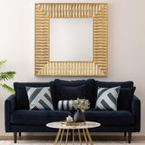 Atmosphera - Canapé Candice - 3 Places - Velours - Bleu foncé