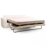 Oviala Canapé Convertible en Tissu texturé 3 Places Blanc