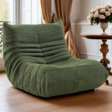 Mavdecll Chaise Longue Au Coin du Feu Togo, Fauteuils Poires Compressés, Canapé Vert Au Coin du Feu, Canapé De Sol Paresseux, Matériau en Daim Doux, pour Dortoir, Salon, Chambre À Coucher, Bureau